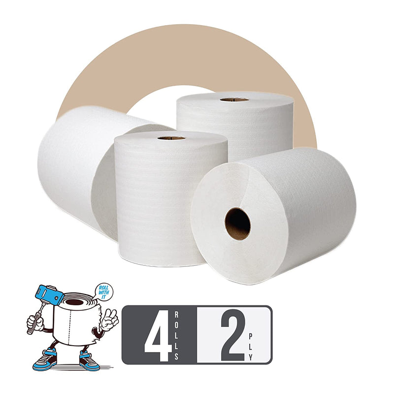 Super Soft 2 Ply Toilet Paper Tissue Roll- 300 Pulls (Pack of 4) | Verified Sustainable Tissue Roll on Brown Living™