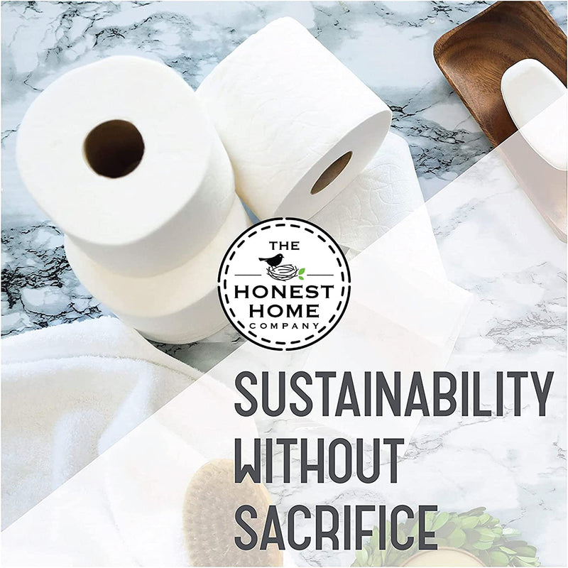 Super Soft 2 Ply Toilet Paper Tissue Roll- 300 Pulls (Pack of 4) | Verified Sustainable Tissue Roll on Brown Living™