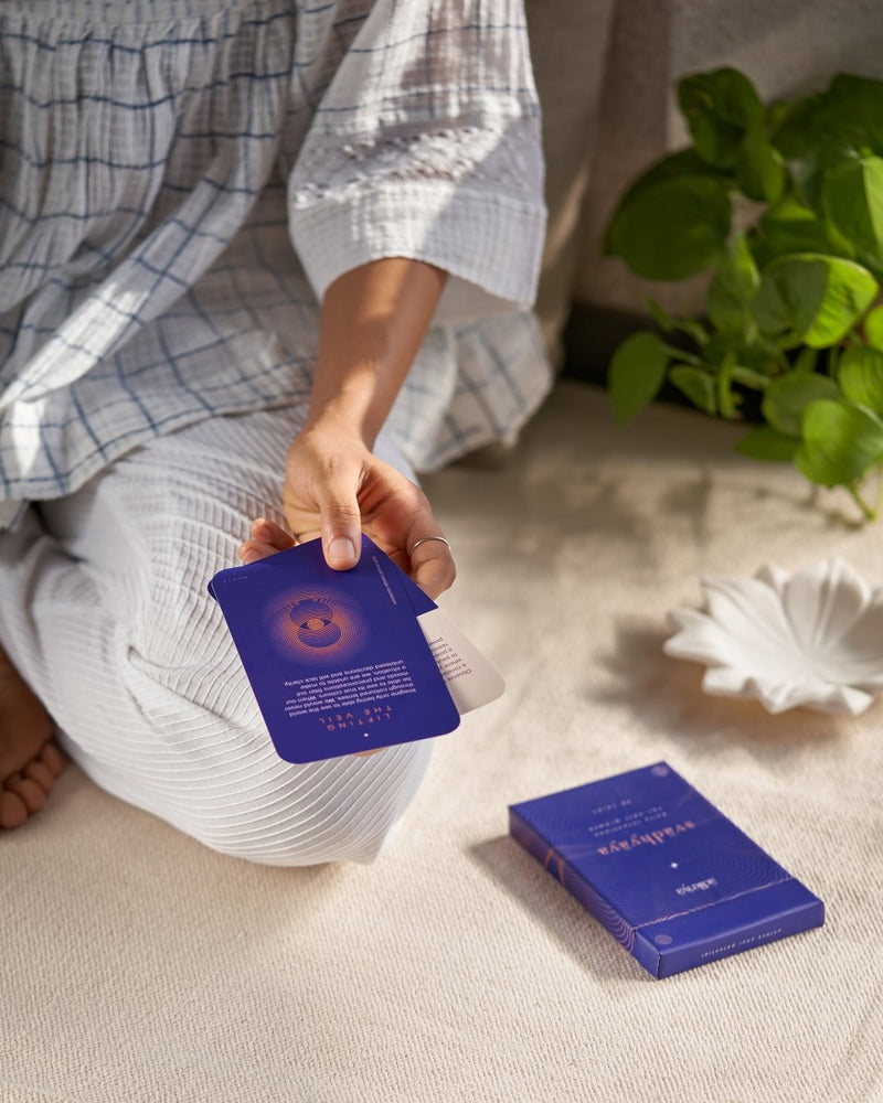 Buy Svadhyaya- Intention Cards for Mindful Living | Shop Verified Sustainable Greeting & Note Cards on Brown Living™