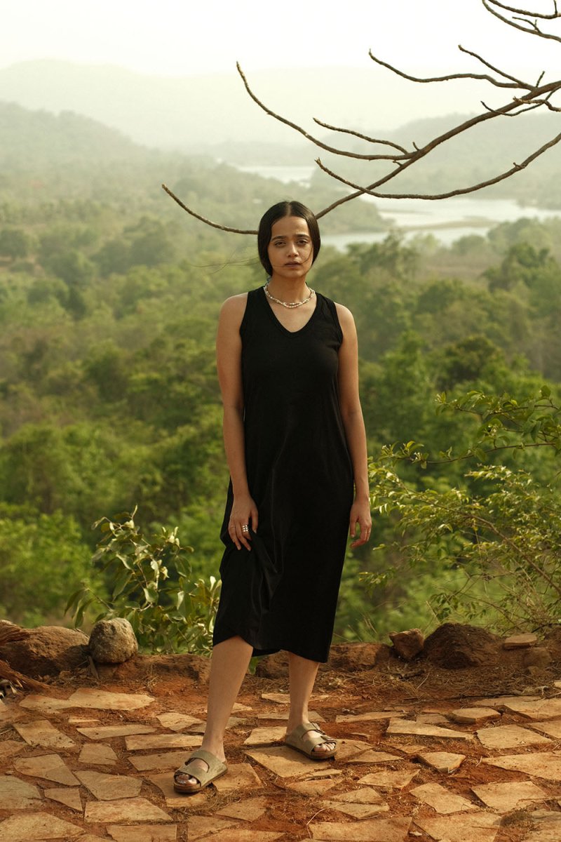 Buy Swing Organic Cotton Casual Dress | Shop Verified Sustainable Womens Dress on Brown Living™