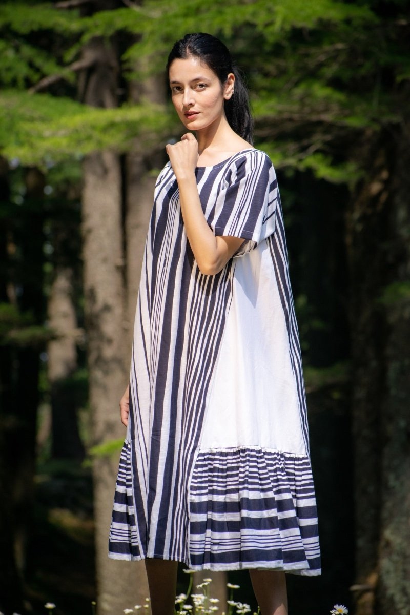 Buy Tainta Cotton Midi Dress | Shop Verified Sustainable Womens Dress on Brown Living™