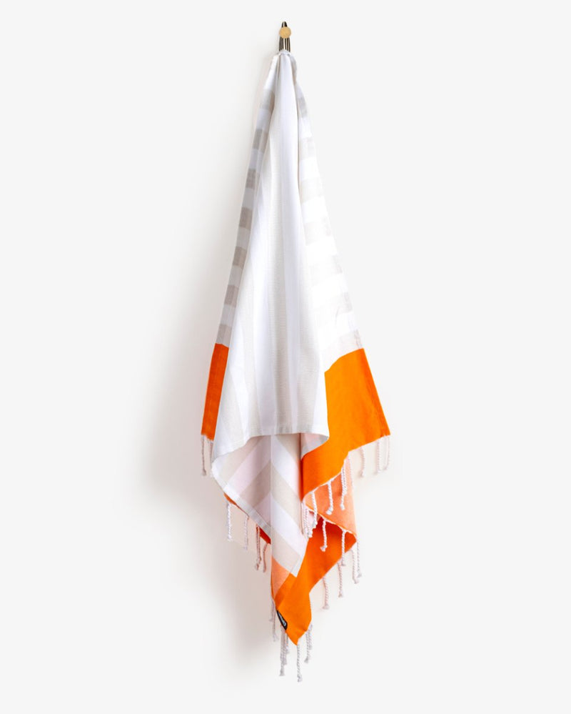 Buy Tangerine | Bamboo & cotton Blend Woven | Bath/beach/Everyday Towels | Shop Verified Sustainable Products on Brown Living