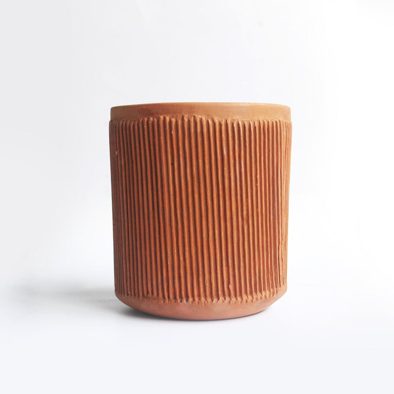 Buy Terracotta Cylindrical Pillow Planter-Set of 2 | Shop Verified Sustainable Products on Brown Living