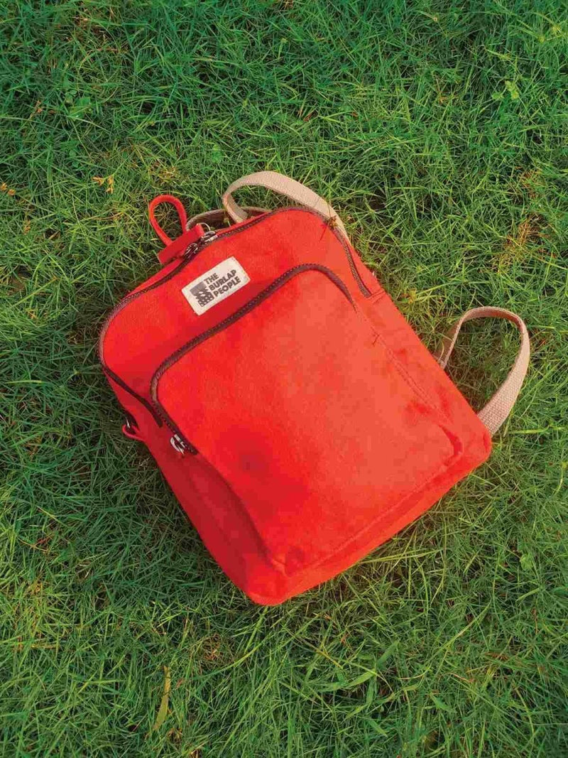 Buy The All Day Every Day Backpack in Tomato Red | Shop Verified Sustainable Backpacks on Brown Living™