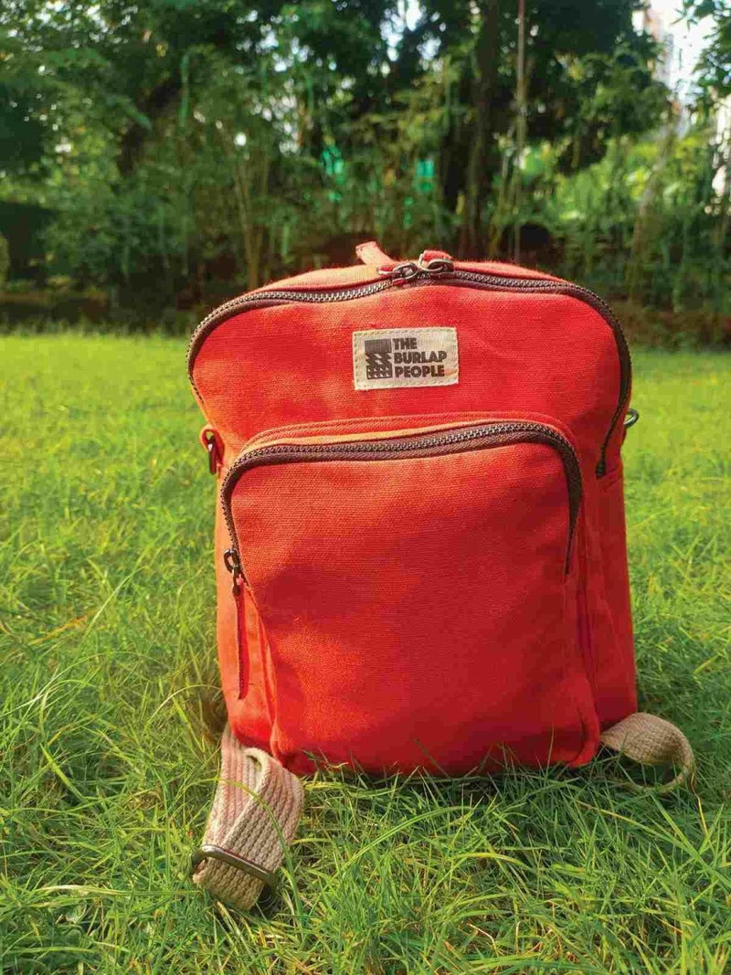 Buy The All Day Every Day Backpack in Tomato Red | Shop Verified Sustainable Backpacks on Brown Living™