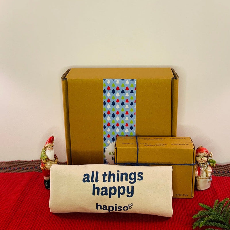 Buy The Happy Box | 2 packs of laundry pods | Canvas bag | Candle | Shop Verified Sustainable Cleaning Supplies on Brown Living™