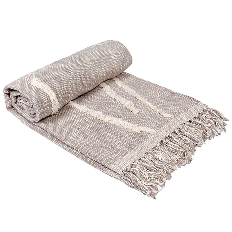 Buy The Novelty Textured Cotton Throw | Shop Verified Sustainable Bed Linens on Brown Living™