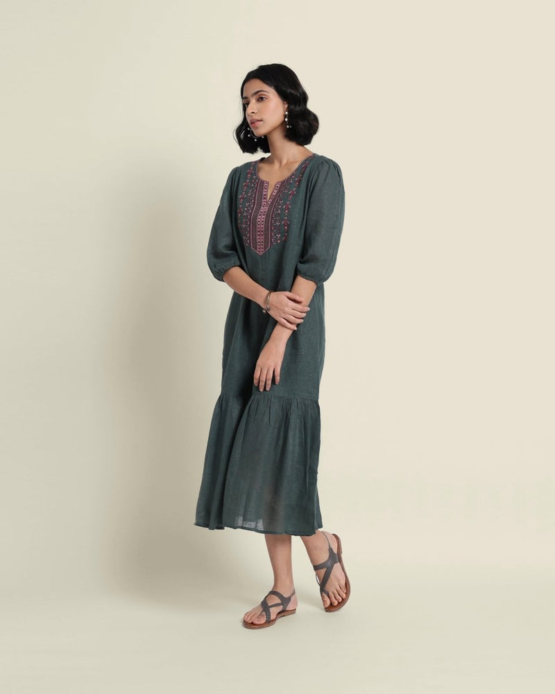 Buy The Whirl Linen Dress | Shop Verified Sustainable Products on Brown Living