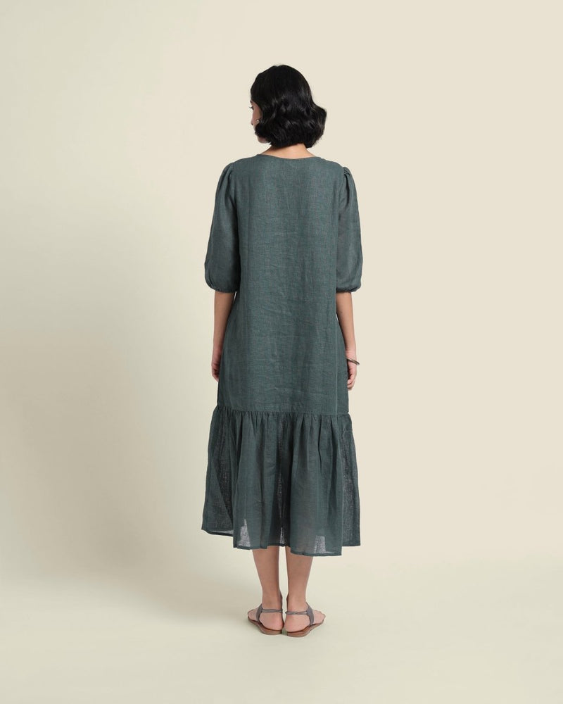 Buy The Whirl Linen Dress | Shop Verified Sustainable Products on Brown Living