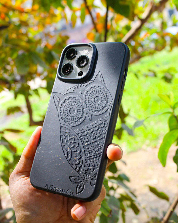 Buy The Wise Owl- Biodegradable Eco-Friendly Mobile Cover /Phone | Shop Verified Sustainable Tech Accessories on Brown Living™