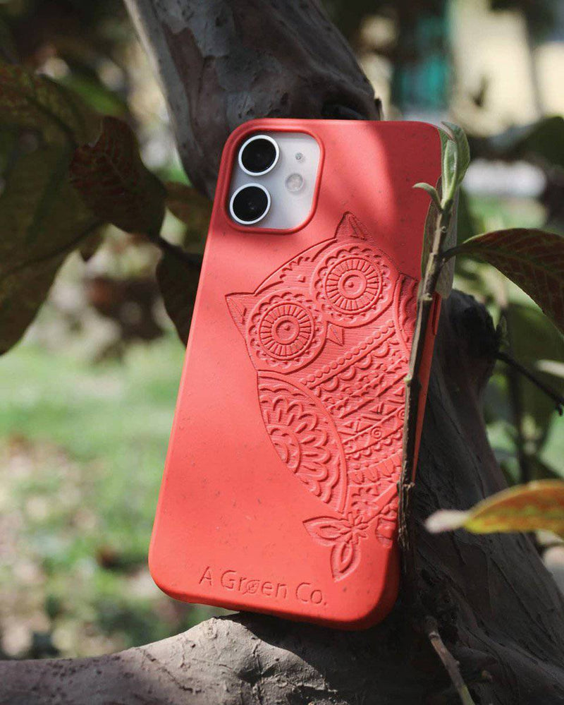 Buy The Wise Owl- Biodegradable Eco-Friendly Mobile Cover /Phone | Shop Verified Sustainable Tech Accessories on Brown Living™