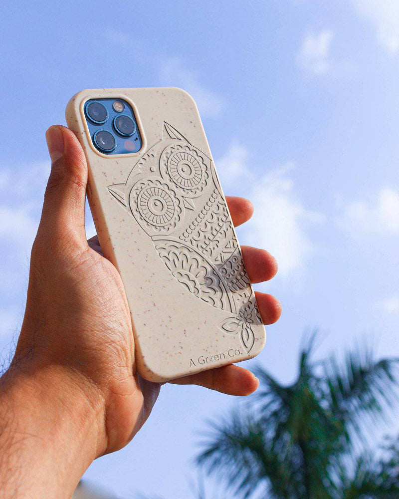 Buy The Wise Owl- Biodegradable Eco-Friendly Mobile Cover /Phone | Shop Verified Sustainable Tech Accessories on Brown Living™