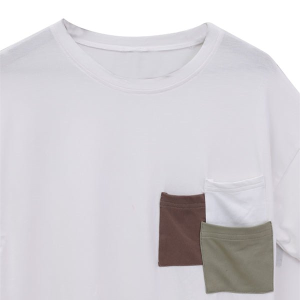 Buy Three Pocket Bamboo T-shirt | Oversized T-shirt | White T-shirt | Unisex T-shirt | Shop Verified Sustainable Womens T-Shirt on Brown Living™