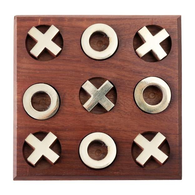 Buy Tick Tack Toe- Metal Naughts & Crosses Travel Board Game | Shop Verified Sustainable Learning & Educational Toys on Brown Living™