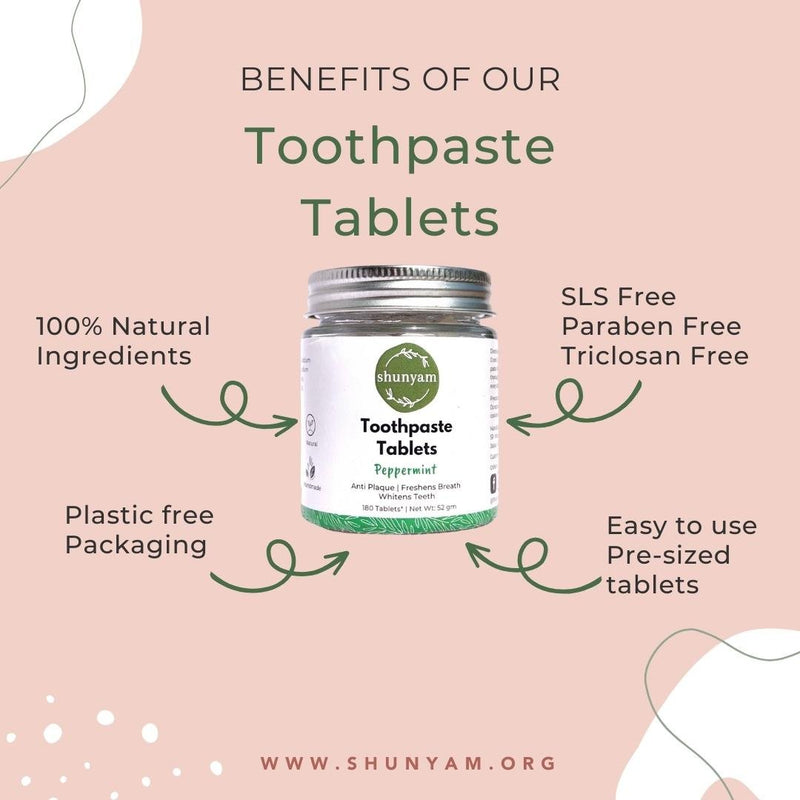 Buy Toothpaste Tablets Fluoride Free, Activated Charcoal Mint (60 Tabs) | Shop Verified Sustainable Oral Care on Brown Living™