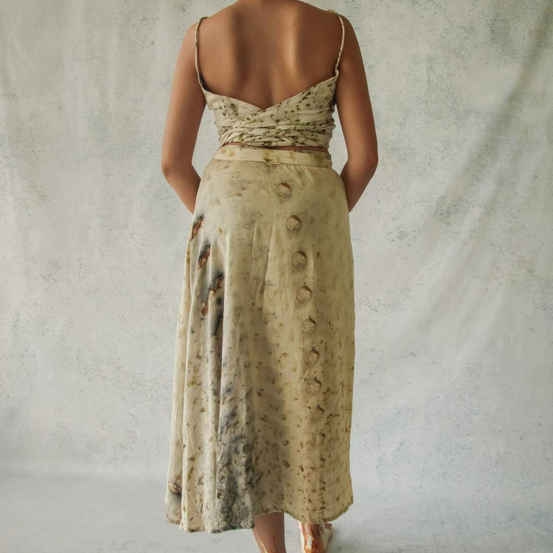 Buy True Spring | Wrap Up Midi | Shop Verified Sustainable Womens skirt on Brown Living™