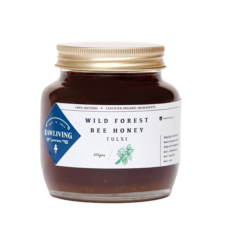 Buy Tulsi Honey - Raw Wild Forest Organic Bee Honey | Shop Verified Sustainable Honey & Syrups on Brown Living™