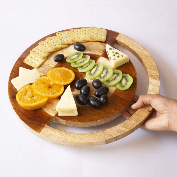 Buy Two-Hued Cheese Platter | Shop Verified Sustainable Trays & Platters on Brown Living™