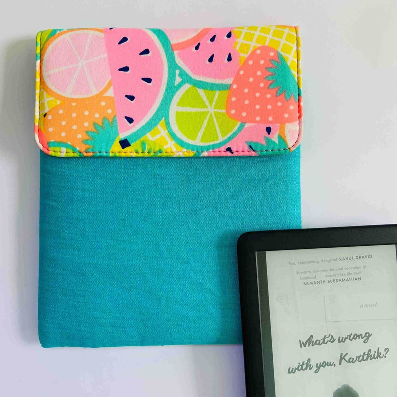 Buy Unique Kindle Sleeve- Light Green with print- Fits all Kindle | Shop Verified Sustainable Tech Accessories on Brown Living™