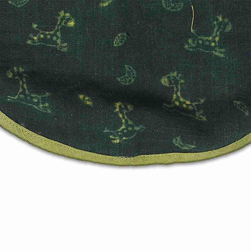 Buy Unisex Ishya Printed Bib - Green | Shop Verified Sustainable Baby Bibs & Hanky on Brown Living™