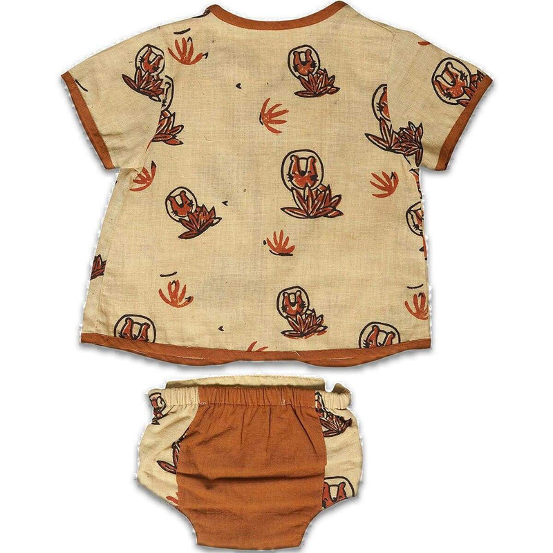 Buy Unisex Omay Jhabla Set | Shop Verified Sustainable Kids Daywear Sets on Brown Living™