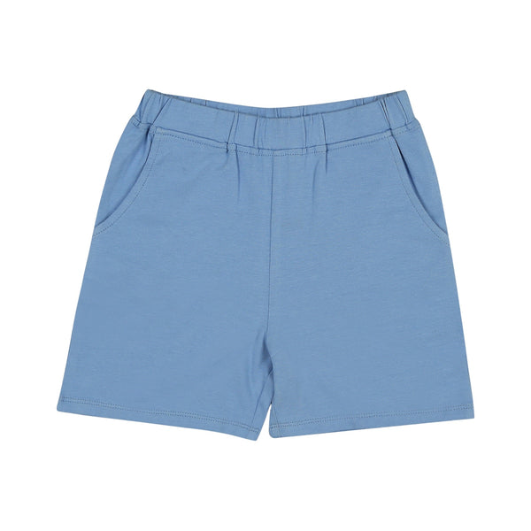 Unisex Organic Cotton Shorts- Cornflower Blue | Verified Sustainable Kids Shorts on Brown Living™