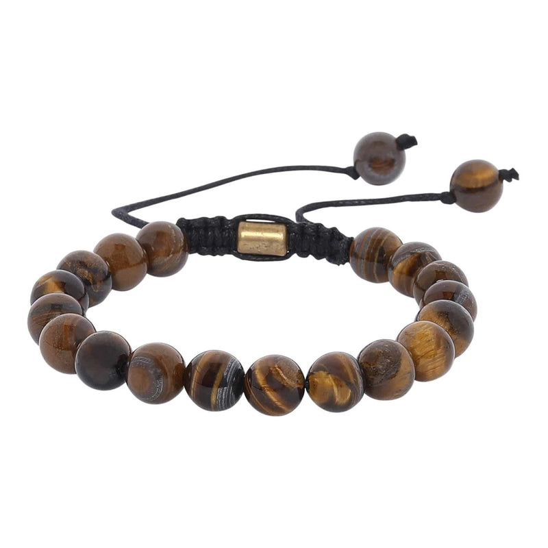 Buy Unisex Real Tiger Eye Healing Bracelet - Brown | Shop Verified Sustainable Womens Accessories on Brown Living™