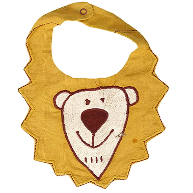 Buy Unisex Yukt Lion Face Bib | Shop Verified Sustainable Baby Bibs & Hanky on Brown Living™