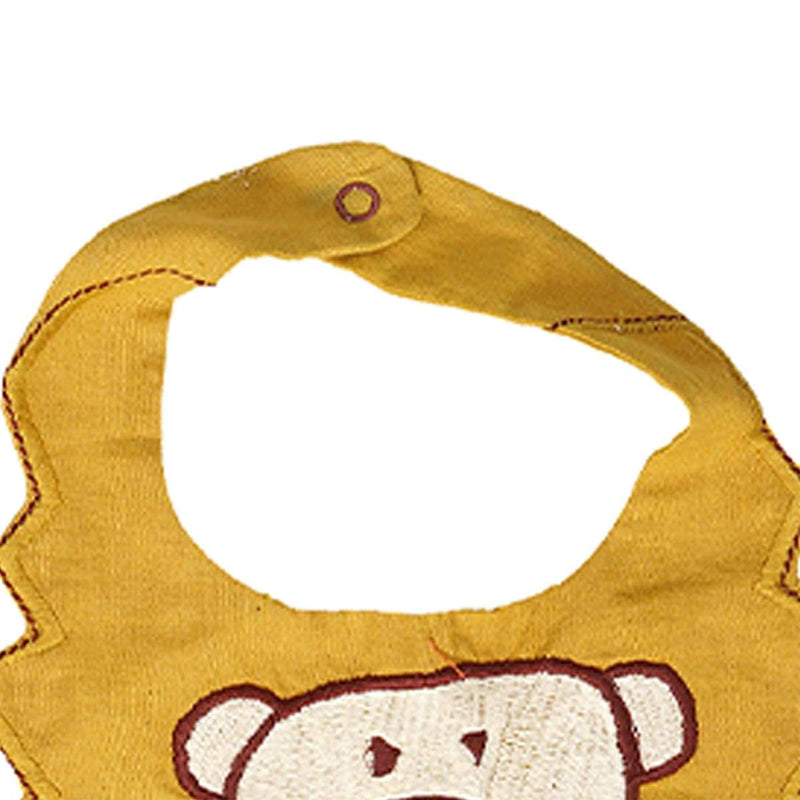 Buy Unisex Yukt Lion Face Bib | Shop Verified Sustainable Baby Bibs & Hanky on Brown Living™