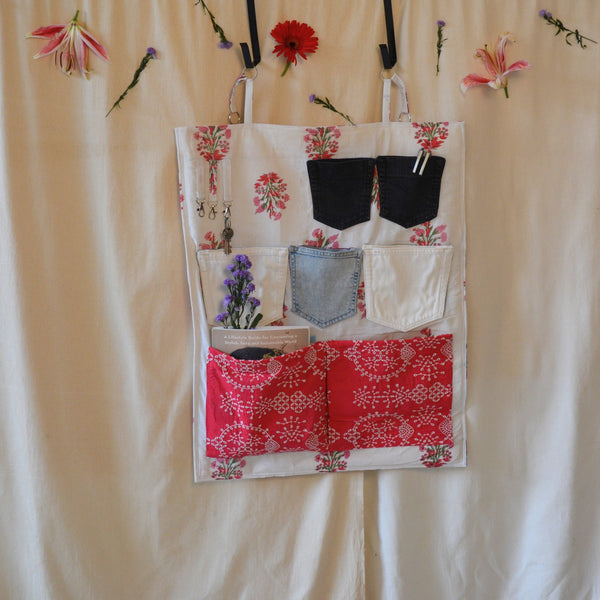 Upcycled Lookie Here Behind The Door Organiser- Floral | Verified Sustainable Organisers on Brown Living™