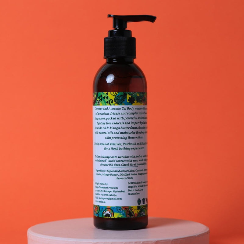 Buy Vanam | Hydrating Body Wash made with Olive Oil, Mango Butter, and Vetiver | 200ml | Shop Verified Sustainable Body Wash on Brown Living™