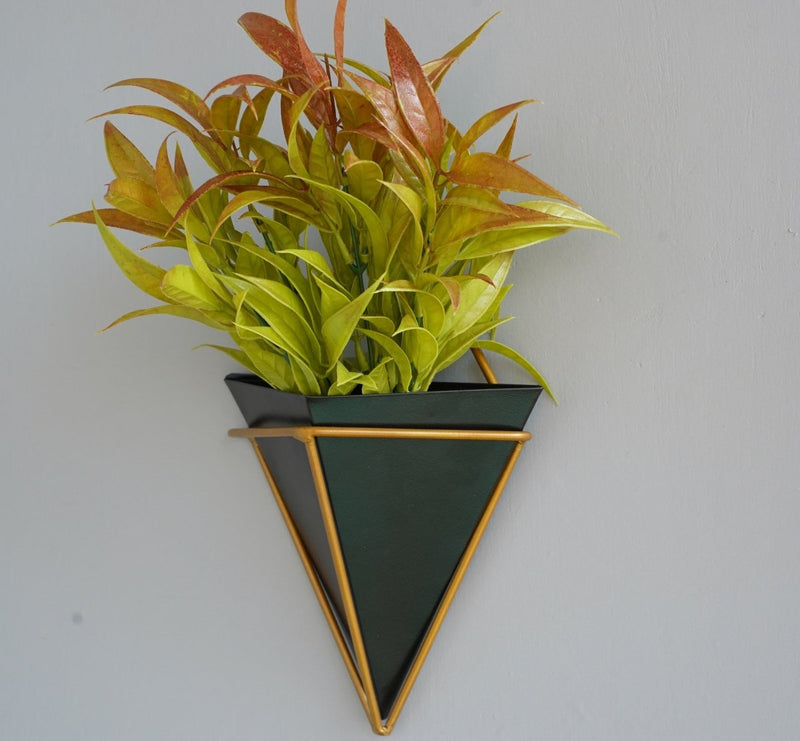 Buy Wall Hanging Pots for Plants(Black Pyramid - Pack 2) | Shop Verified Sustainable Pots & Planters on Brown Living™