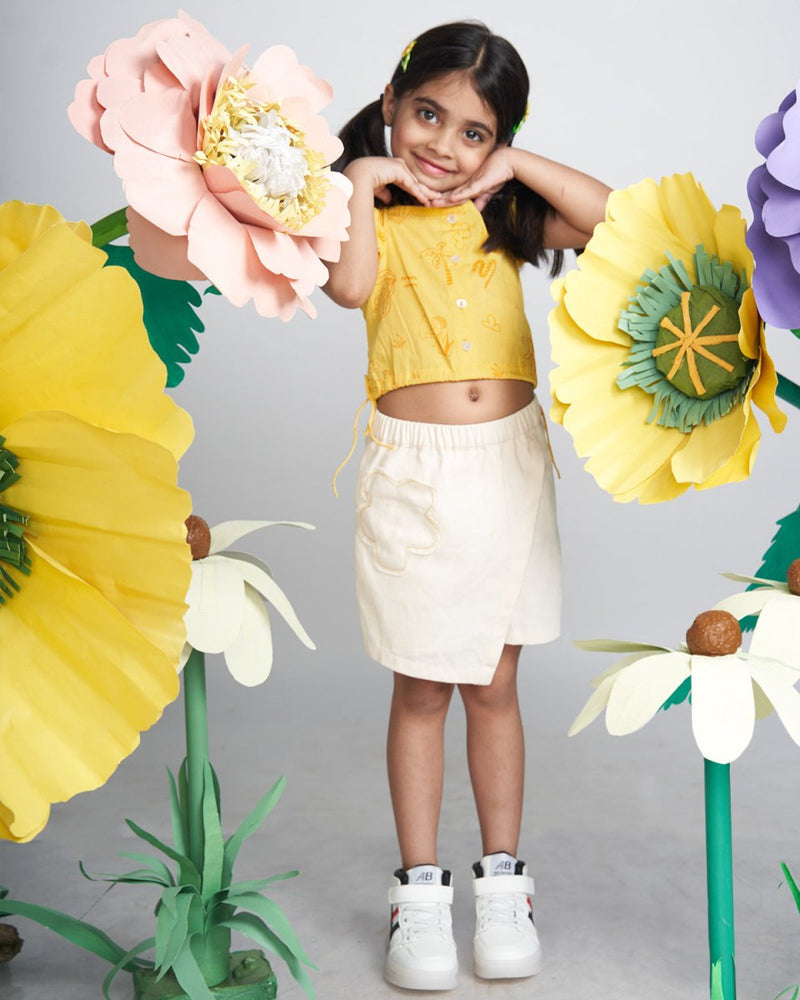 Buy Weewee Denim Skort | Shop Verified Sustainable Kids Skirts on Brown Living™