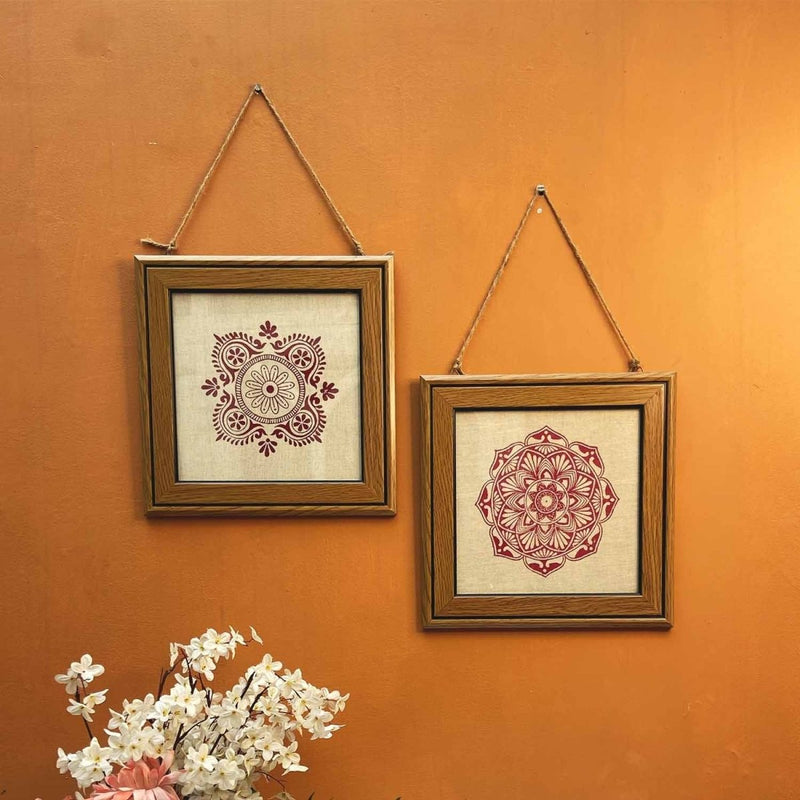 Buy Welcome Frame Alpona | Shop Verified Sustainable Wall Decor on Brown Living™