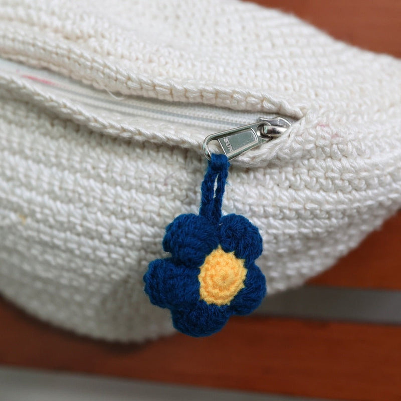 White Crochet Fanny Pack Bag | Verified Sustainable Bags on Brown Living™