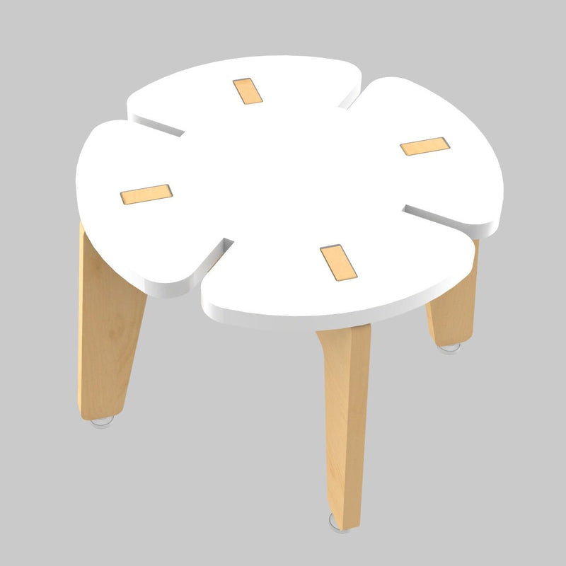 Buy White Grape | Wooden Stool | Shop Verified Sustainable Decor & Artefacts on Brown Living™