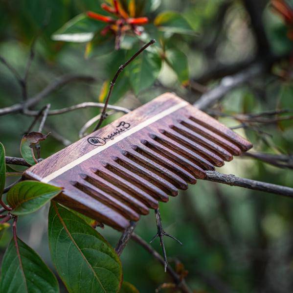 Buy Wide Teeth Rosewood / Sheesham Comb for Shampoo and Detangling | Shop Verified Sustainable Hair Comb on Brown Living™