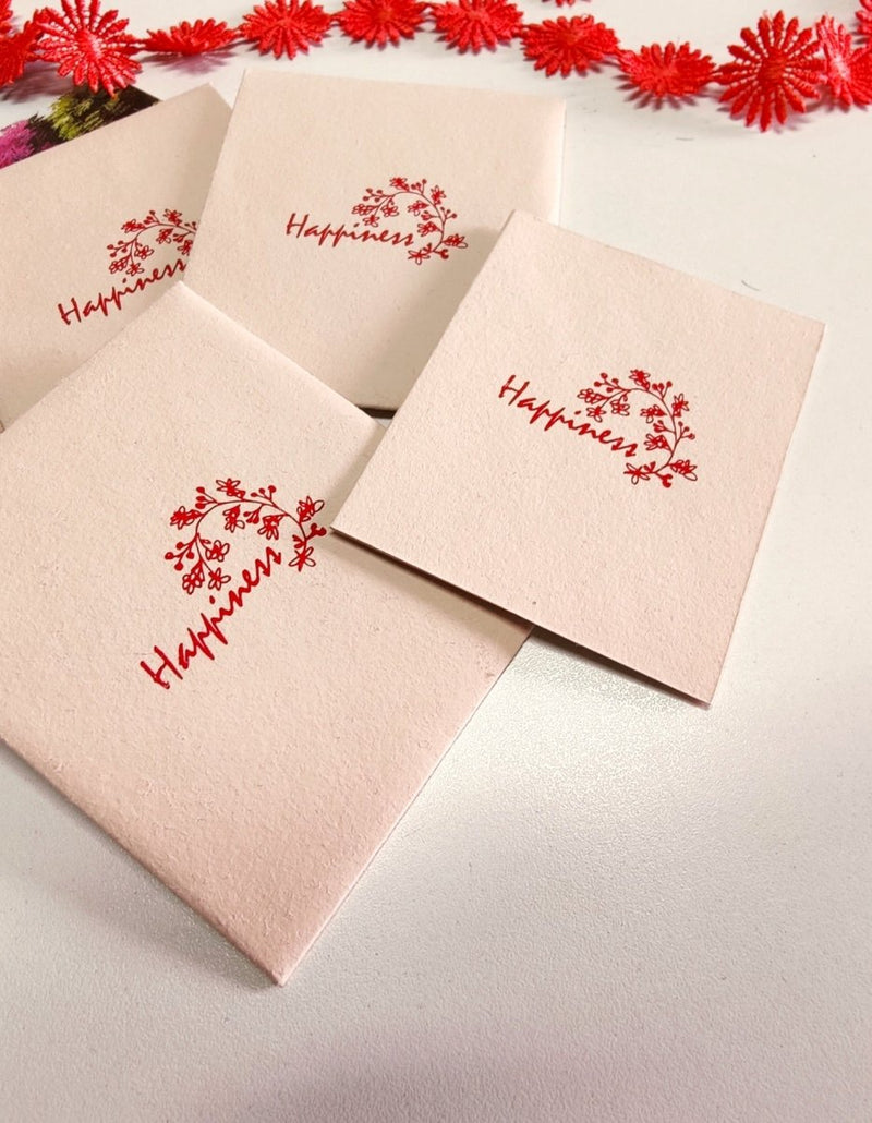 Buy Wish Cards in Organic Cotton Rag paper- Happiness Beige | Shop Verified Sustainable Gift Cards on Brown Living™