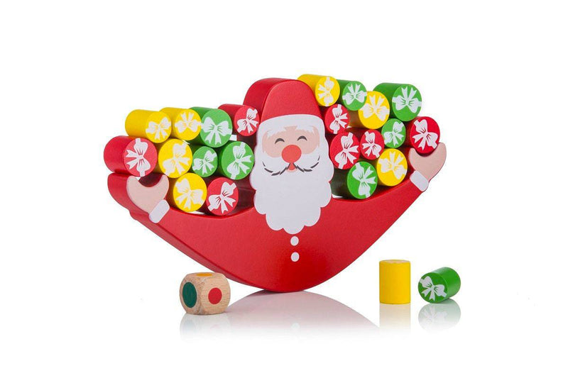 Buy Wobbly Wooden Balancing Santa Game | Shop Verified Sustainable Sets & Stacking Toys on Brown Living™