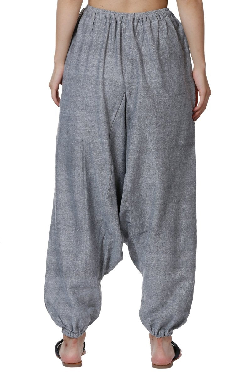 Buy Women's Harem Pants | Grey | Fits Waist Size 28" to 36" | Shop Verified Sustainable Womens Pyjama on Brown Living™