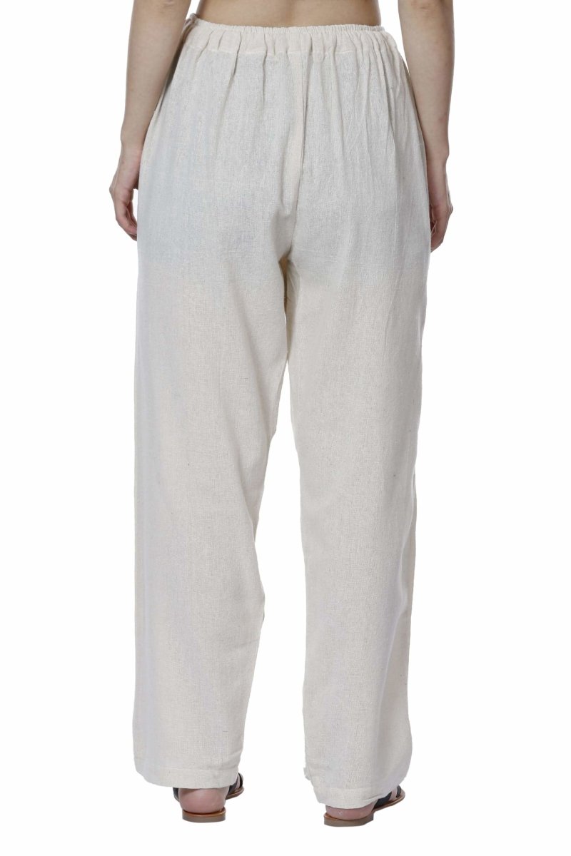 Buy Women's Lounge Pant | Cream | Waist Size 28" to 36" | Shop Verified Sustainable Womens Pants on Brown Living™