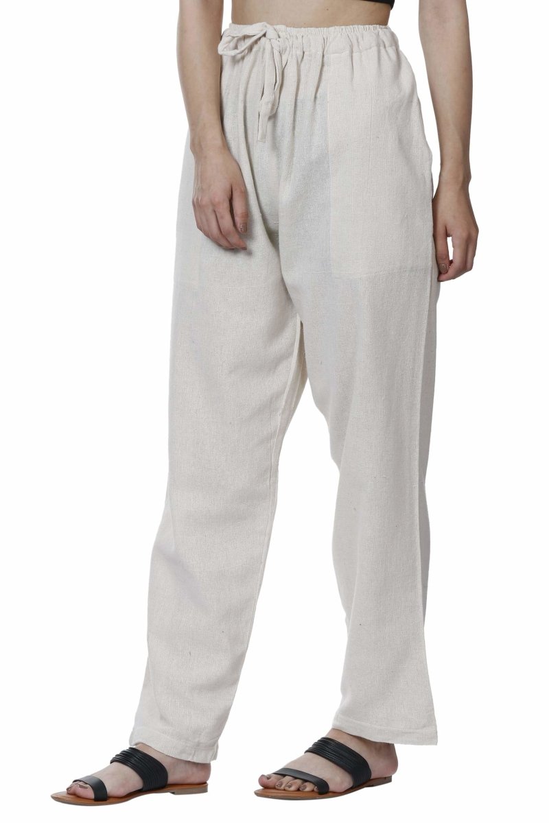 Buy Women's Lounge Pant | Cream | Waist Size 28" to 36" | Shop Verified Sustainable Womens Pants on Brown Living™