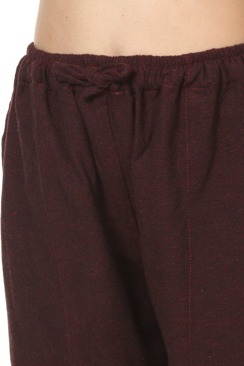 Buy Women's Lounge Pant | Maroon | Fits Waist Size 28" to 36" | Shop Verified Sustainable Womens Pants on Brown Living™