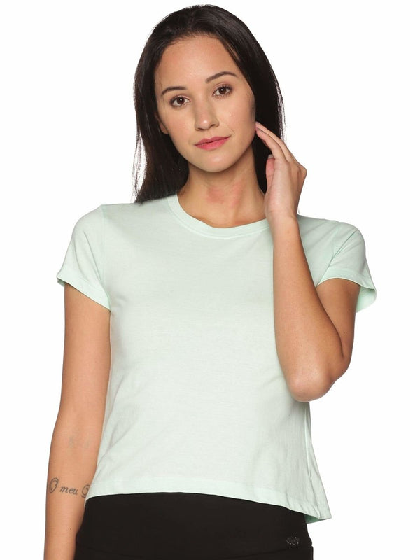 Buy Women's Organic Cotton T-Shirt - Pastel Green | Shop Verified Sustainable Womens T-Shirt on Brown Living™