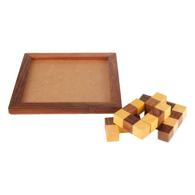 Buy Handmade Indian Wooden Jigsaw Puzzle | Shop Verified Sustainable Learning & Educational Toys on Brown Living™