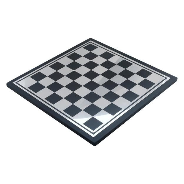 Buy Handcrafted Wooden & Metal Chess Board Game Black and Silver Finish | Shop Verified Sustainable Learning & Educational Toys on Brown Living™