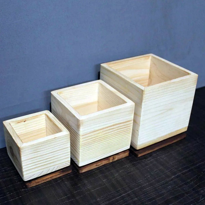 Buy Wooden Box- Desktop / Tabletop Organizer- Set of 3 | Shop Verified Sustainable Desk Organizers on Brown Living™