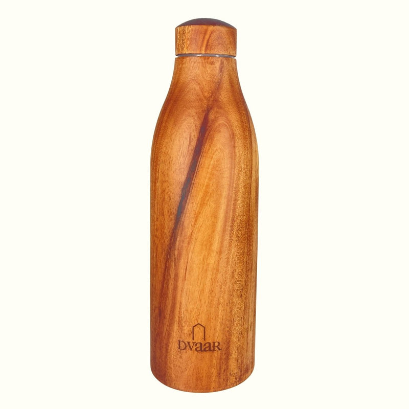 Buy Wooden Copper Bottle Mahogany Wood 500ml | Shop Verified Sustainable Bottles & Sippers on Brown Living™