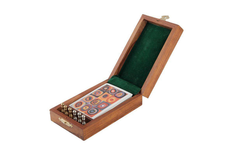 Buy Wooden Cribbage Boards with 6 Metal Cribbage Pegs and Playing Cards Set | Shop Verified Sustainable Learning & Educational Toys on Brown Living™