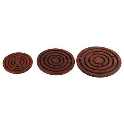 Buy Wooden Labyrinth Board Game Ball in Maze Puzzle Goli Game | Shop Verified Sustainable Learning & Educational Toys on Brown Living™